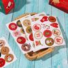 Ornaments Packaging Sealing Advent Calendar Adhesive Label Number Stickers Christmas Paper Sticker