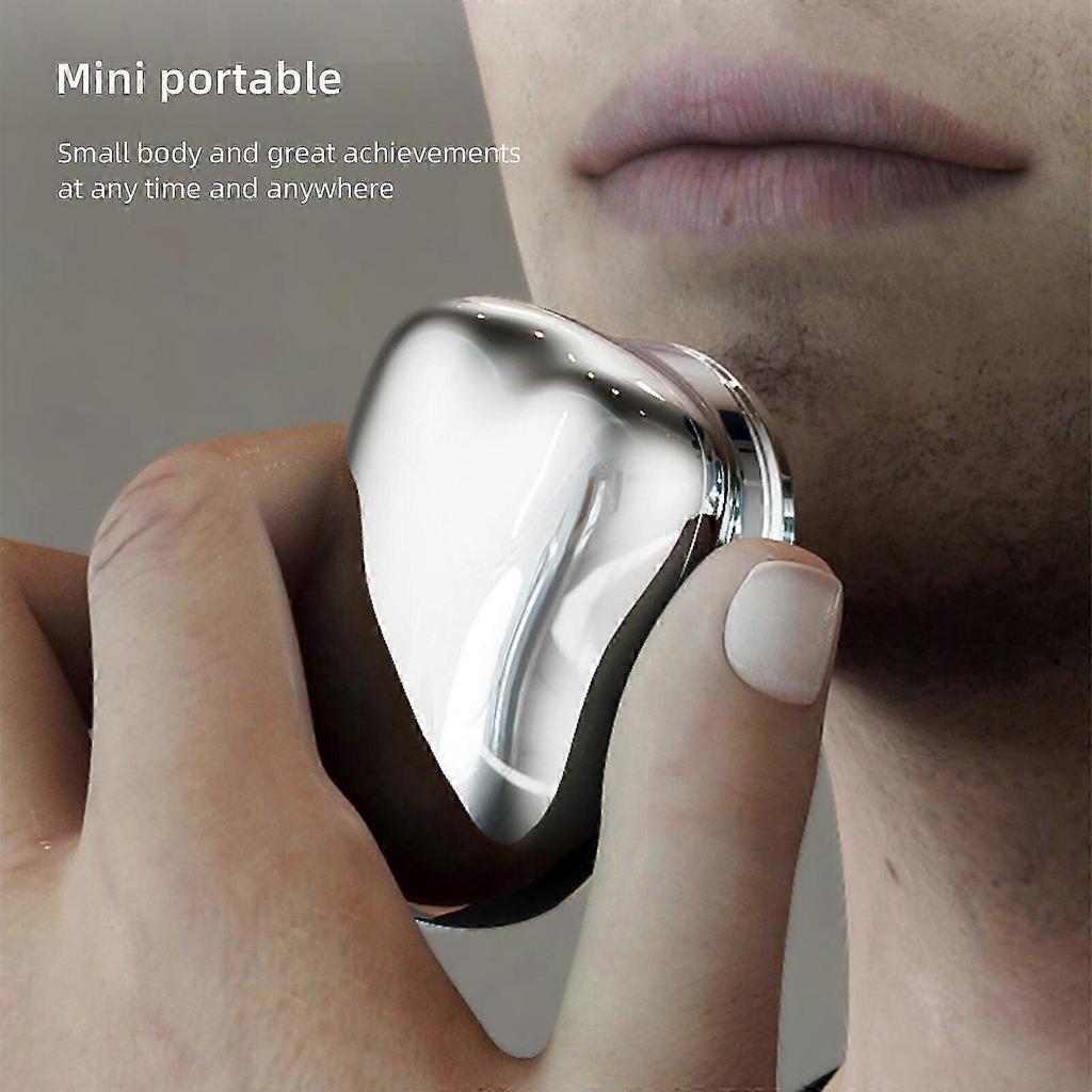 New Portable Electric Shaver for Men Mini Beard Trimmer with Shaving Blade and Razor Compact Design for Travel