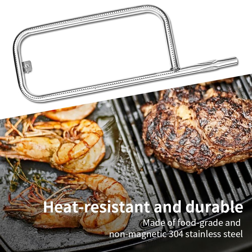 Grill Burner Tube Replacement 304 Stainless Steel Heating Element Top Heat Grill Grill Burner Replacement Part for Weber Q100