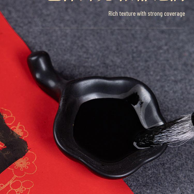 Snabbtorkande kalligrafiblack för Fu-tecken-kupletter på koppartryckspapper—Svart, Ljust och Reflekterande