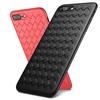Luxusní Grid Weaving Soft TPU silikonový kryt proti klepání pro iPhone Samsung Xiaomi Huawei OPPO