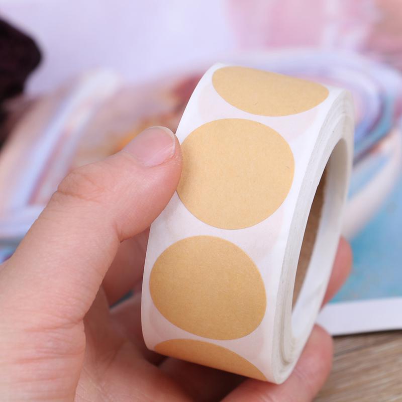 500Pcs/Set Kraft Paper Sticker Labes  Scrapbooking For Package Stationery