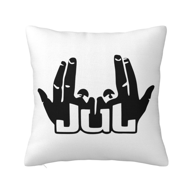 Nordic Style Jul Cushion Cover xcm Polyester French Rapper Music Throw Pillow for Sofa Square Pillowcase Home Decor