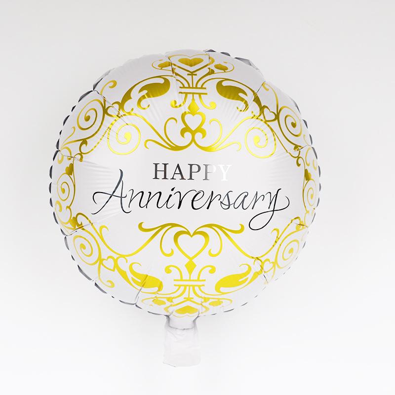 Qianshun Heart-shaped Aluminum Foil Balloons 18 Inch Silk Screen Printed I Love You Helium Wedding Valentine's Day Decoration