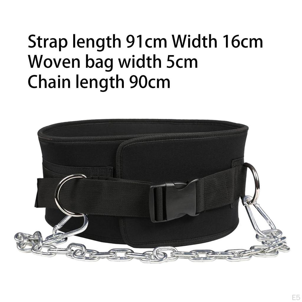 For Weightlifting Dip Belt Dipping With Chain Buckles Weight Lifting Belt