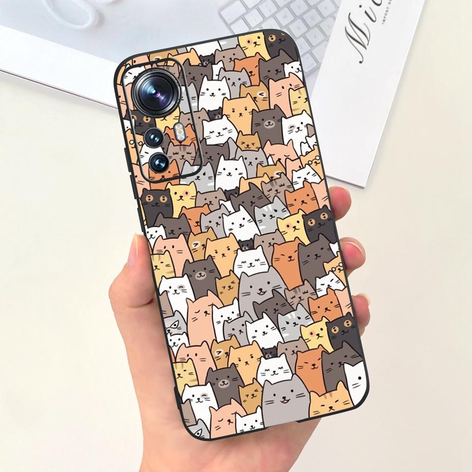 For Xiaomi Mi 12 Lite 5G Case Cute Fashion Cartoon Cover Soft Silicone Phone Case For Xiaomi Mi 12 12X Mi12 Pro 5G Fundas Bumper