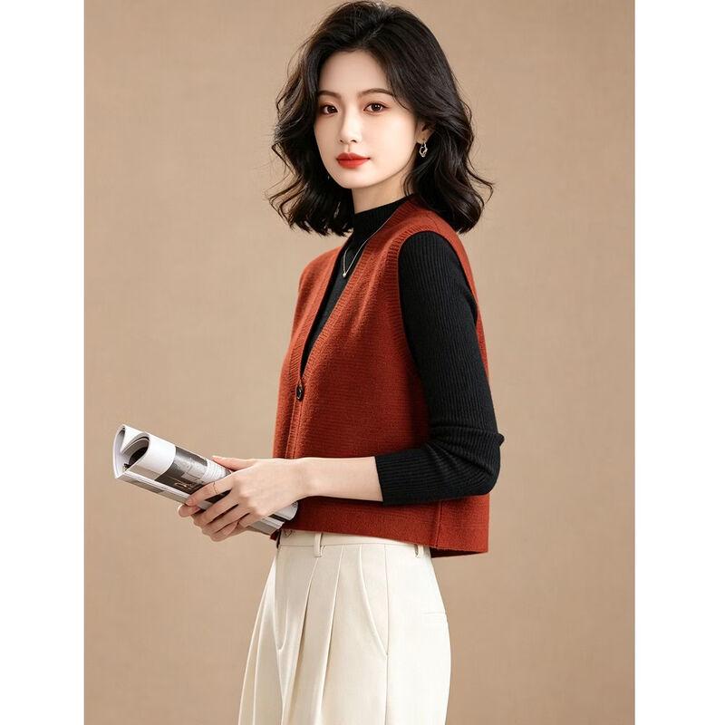 EST+II Women's Casual V-Neck Knit Vest