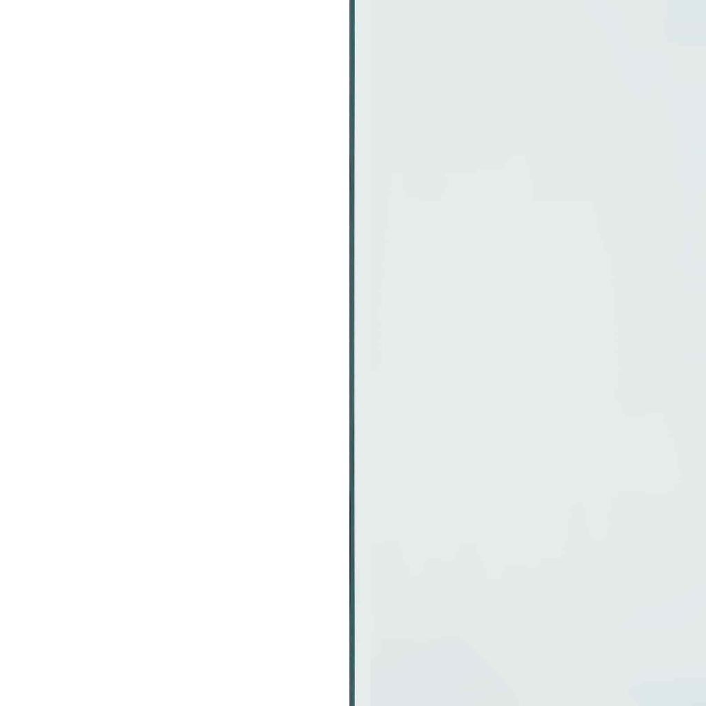 Fireplace Glass Plate Transparent 80 X 60 Cm Glass