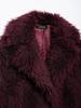 2024 Autumn Women's European & American Style Faux Fur Long Overcoat