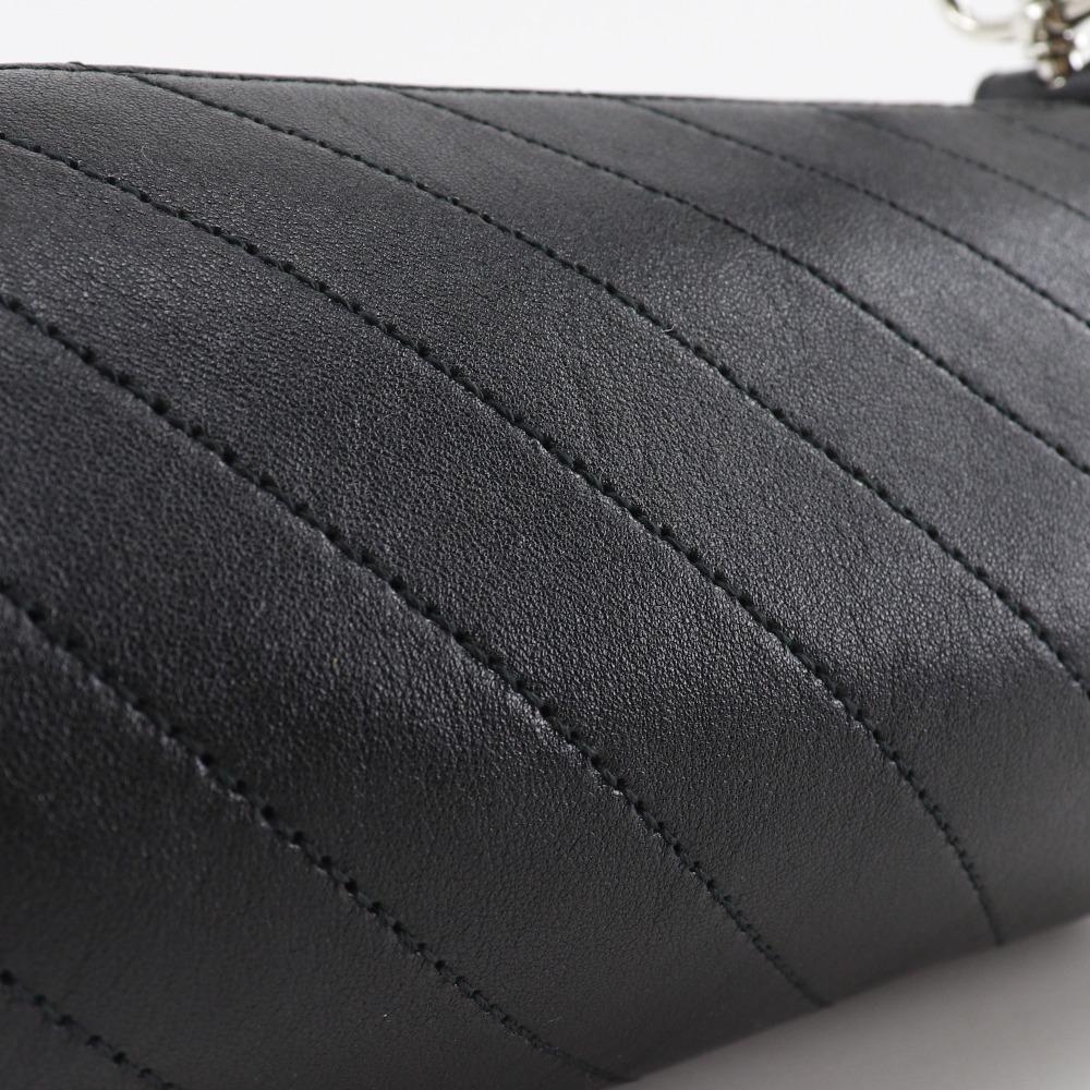 GUCCI Blondie Mini Shoulder Shoulder Bag 760170 black leather Women Used