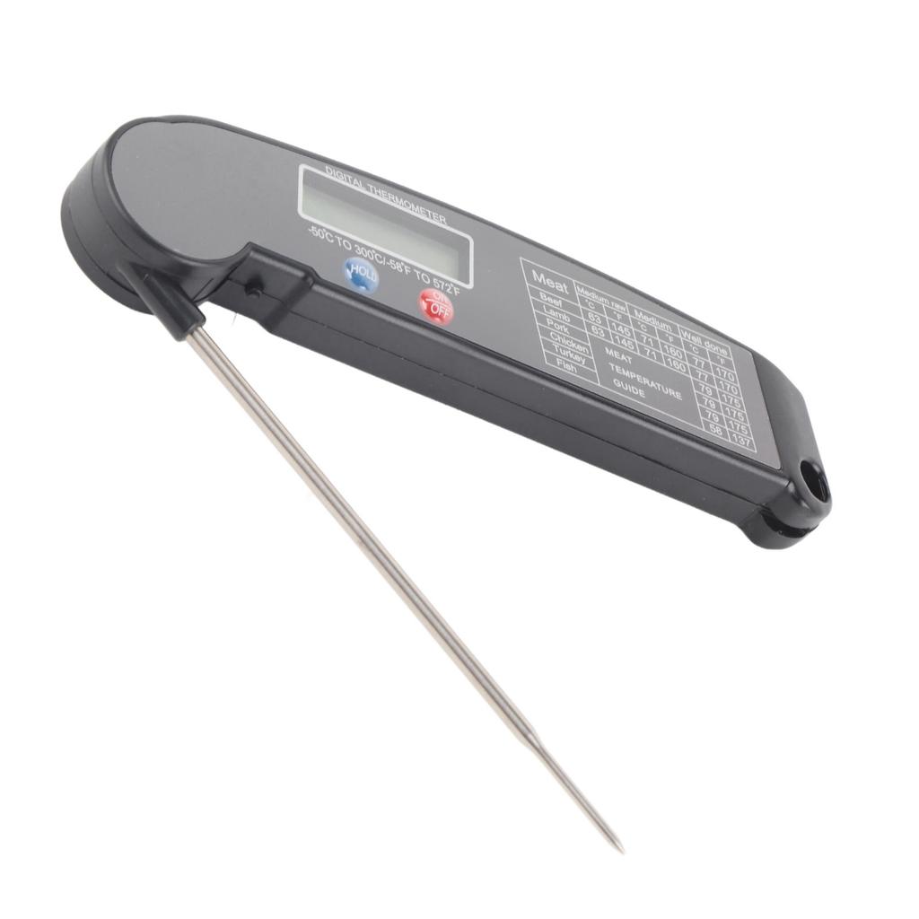 Digital Electronic Food Thermometer Foldable Intelligent Straightaway Read Thermometer for Cooking