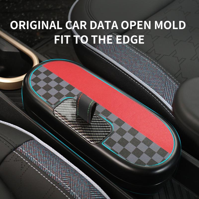 Central Control Storage Box For BMW Mini Cooper E/SE J01 J05 Aceman 2024 2025 Central Armrest Storage Box Car Accessories