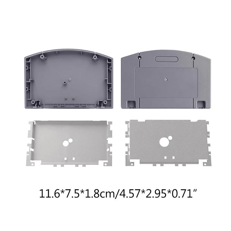 Cartridge Cassette Housing Protective Cover Case for N64 with Screws Kit Game Console Cartridge Card Protector Shell