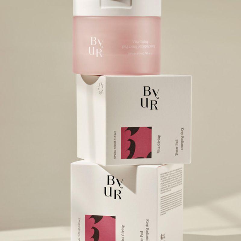BYUR Vita Giving Keep Radiance Toner Pads 70 Sheets