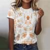 Street Trend T-shirt for Women Summer Casual Loose 3D Printed Short Sleeved Shirt