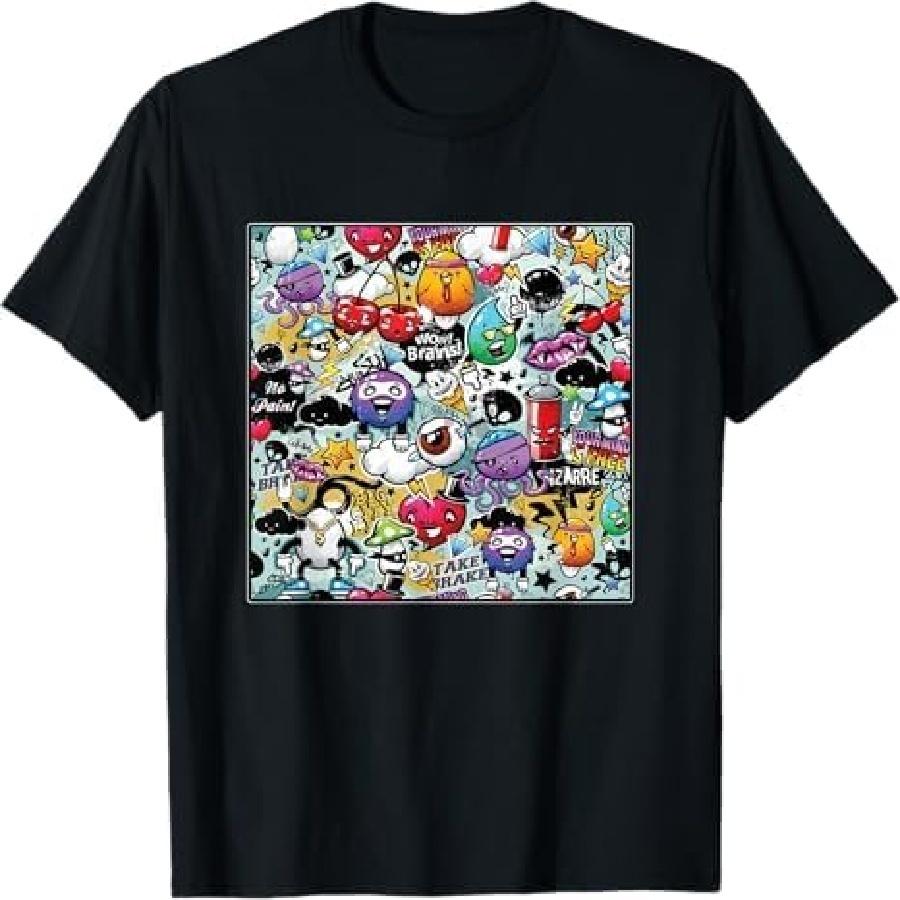 Graffiti Art Abstract Spray Painting Street Art Urban Rap T-Shirt DAT Mens Womens Tank Top Sweatshirt Hoodie Black XXXXXL чёрный
