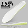 1Pair Sports Shock Absorption Insole for Feet Height Increase Templates Men Women Shoes Insoles 1.5cm/2.5cm/3.5cm Growing Sole