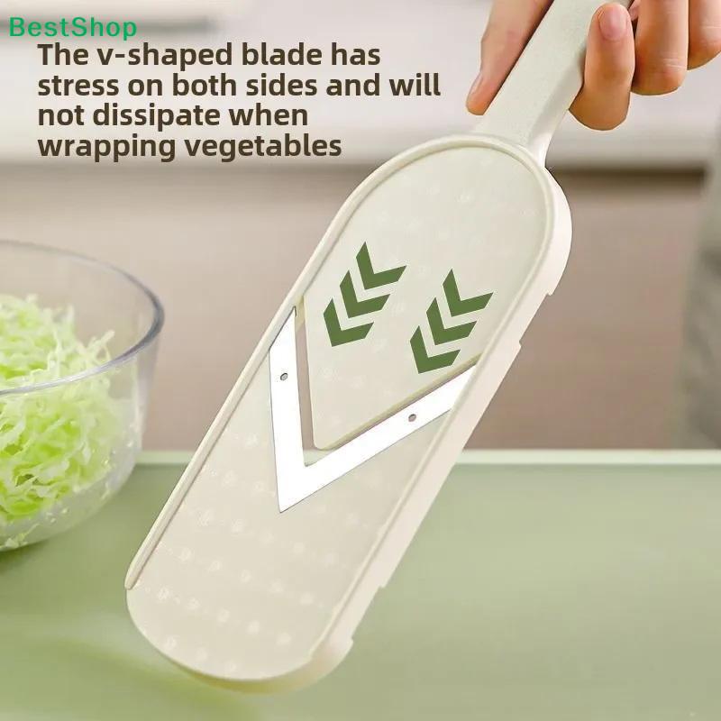 Handheld Cabbage Grater - Stainless Steel Blade Slicer for Quick & Easy Vegetable Shredding