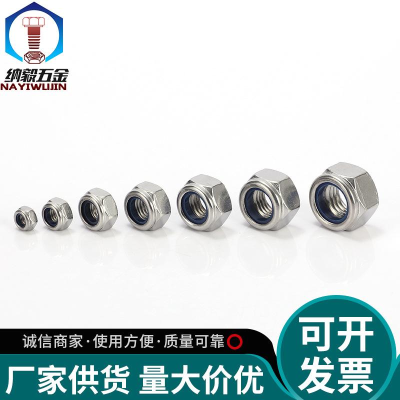 Stainless Steel 304 Nylon Hex Lock Nut