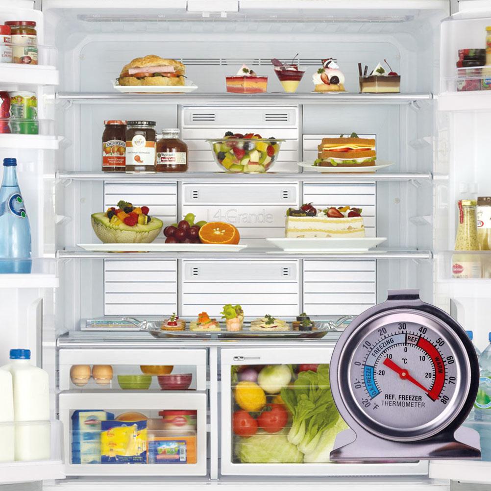 Refrigerator Thermometers Large Dial Fridge Freezer Thermometer with Hook