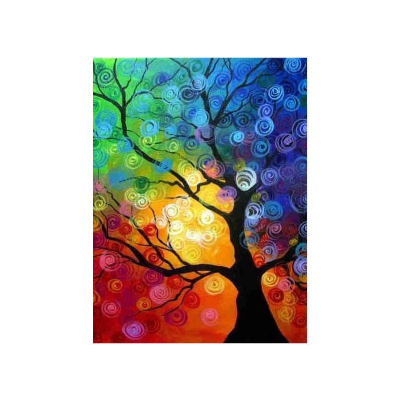 Diamond Painting Tree Landscape Full Circle Landscape Picture Rhinestone Mosaic Floral Home Decor
