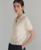 JE NE SAIS QUOI Silk Tencel Collar Pullover_Cream