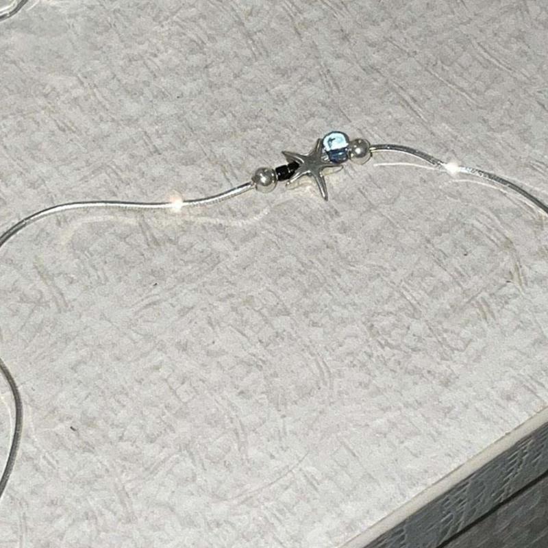 Blue Star Bracelets Simple and Elegant Alloy Star Wristband Minimalist and Chic Star Charm Handchain Fashion Jewelry