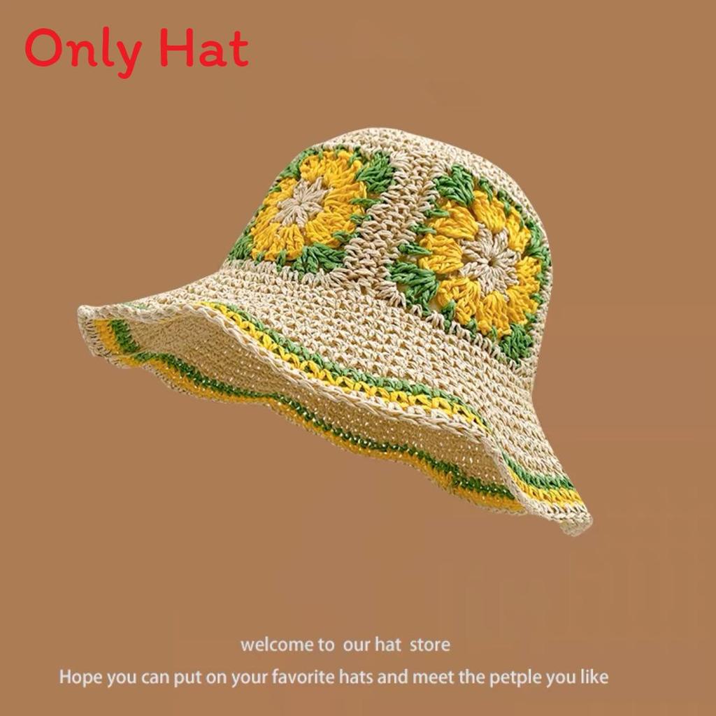 Chapeau de paille d'été à larges bords pour la protection solaire et l'amincissement du visage sans effort