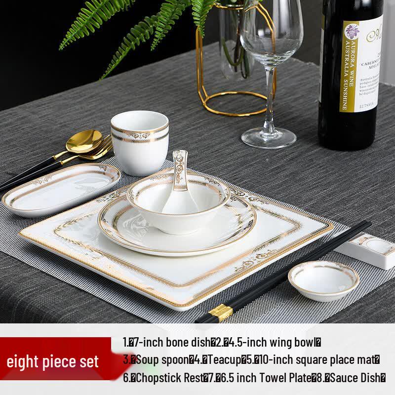 Chinese Ceramic Tableware Set
