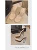 Women's High Heel Sandals: 2024 Summer Crystal Design – Lightweight, Transparent for Outdoor Wear