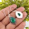 Green Onyx Earrings, Handmade Gemstone Jewelry, 925 Sterling Silver Earrings, Gift For Mom Dainty Earrings For Engagement Gift