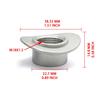 2pcs M18x1 5 Saddle Port Bung Mount Oxygen Sensor Weld Adapter Stainless Steel 304 Fastener Nut Screw