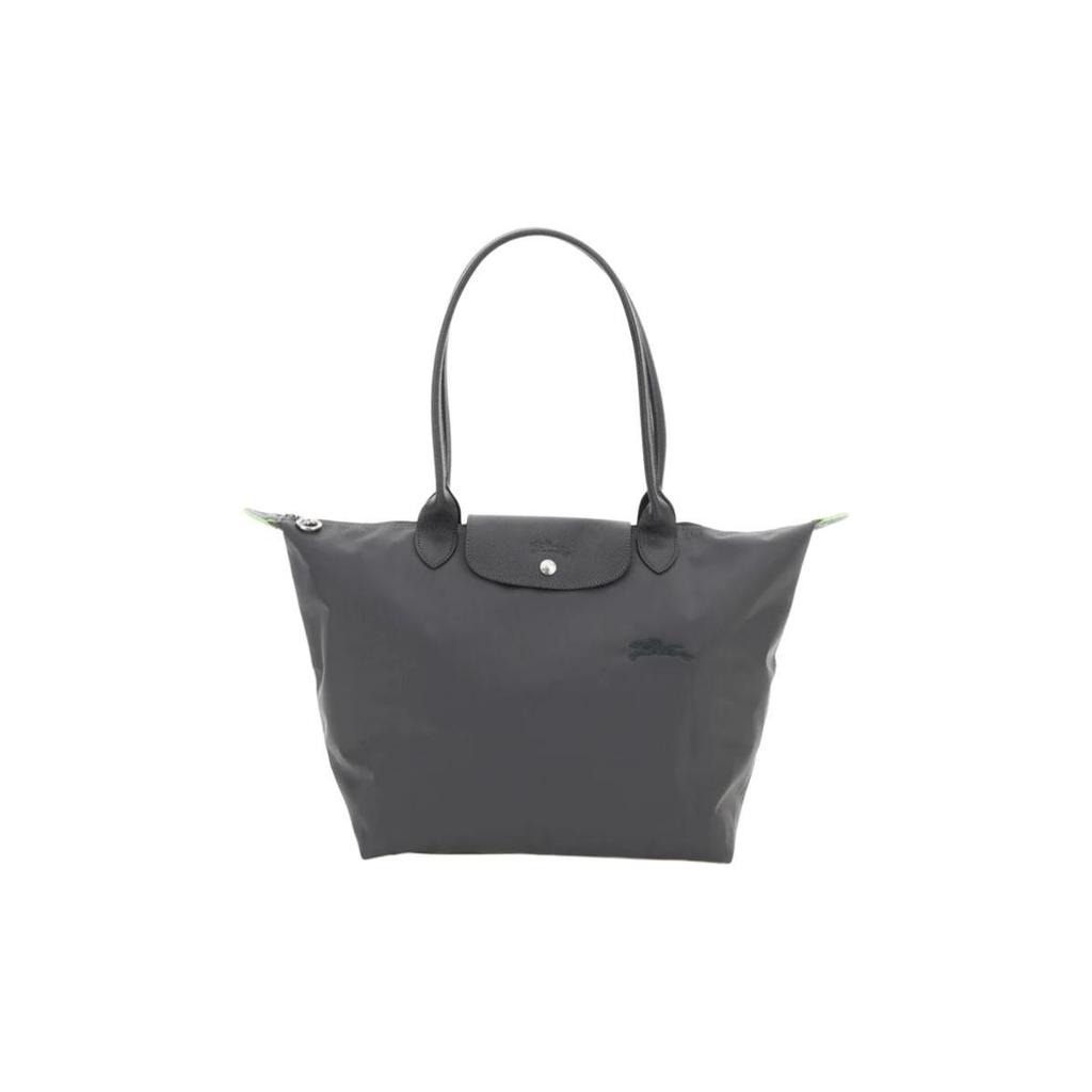 Longchamp Borsa a tracolla in nylon Le Pliage con logo goffrato Borsa da donna Grigio L1899919P661