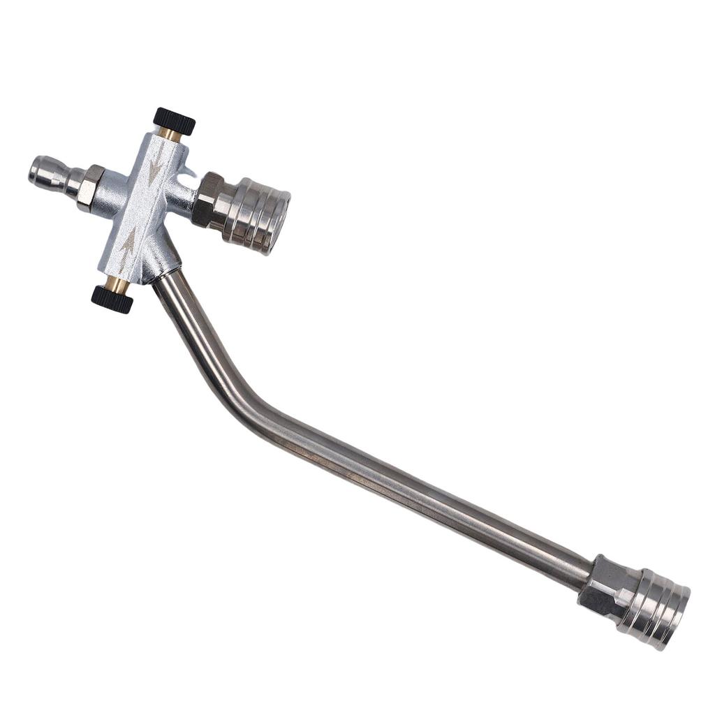 Foam Cannon Dual Connector Accessory Pressure Washer Double Tip Attachment 1 4in Quick Connect with 7 Sprayer Nozzles