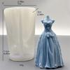 Silicone Molds Wedding Dress Candle Molds Epoxy Resin Molds Castings Molds Plasters Molds for Home Decoration