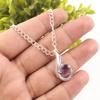 Natural Amethyst Gemstone 925 Sterling Silver Jewelry Women's Silver Pendant 1" CP-24-8