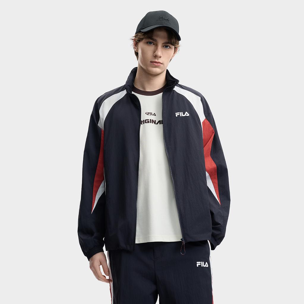 FILA Original Fashionable Personality Trendy Classic Simple Retro Sports Casual Versatile Comfortable Loose Woven Jacket Men jackets F11M629701FNV