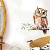 Self-adhesive Cartoon Owl On Branch Wall Stickers for Living Room Bedroom Study Home Decor