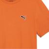 Puma Solid Color Logo Crew Neck Short Sleeve T-Shirt Men Tops Orange 675977-20