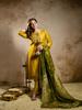 Women Mustard Kurta Set with Banarasi Dupatta Embroidered Ethnic Festive Wear