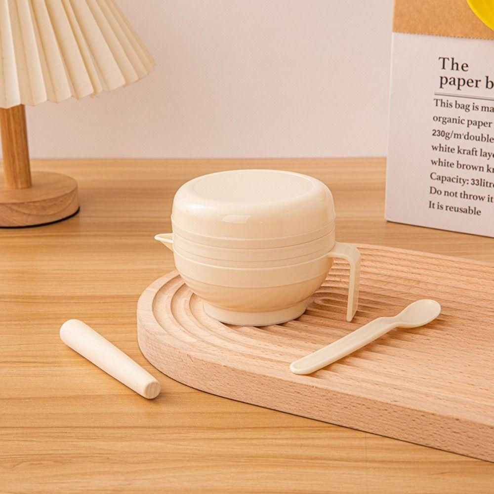 7Pcs Portable Food Grinding Bowl Set Stackable Food Masher Maker  Baby Supplementary