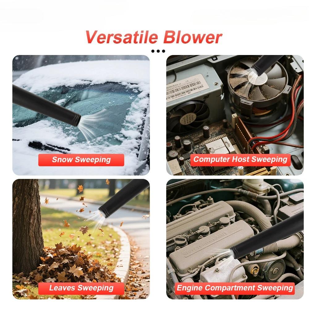 2 In 1 Suction+ Blow Leaf Blower Electric Blower Cordless Leaf Snow Vacuum Cleaning Power Tool For 21V Battery