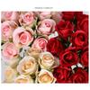 Artificial Flowers Fake Rose Bridal Bouquets 20 Heads Handheld for Arrangements Wedding Table Centerpieces Home Party