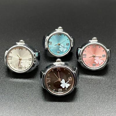 Quartz Finger Watch Ring for Women Men Couple Rings Digital Watches Elastic Stretchy Finger Band Punk Rings Jewelry Clock Teens