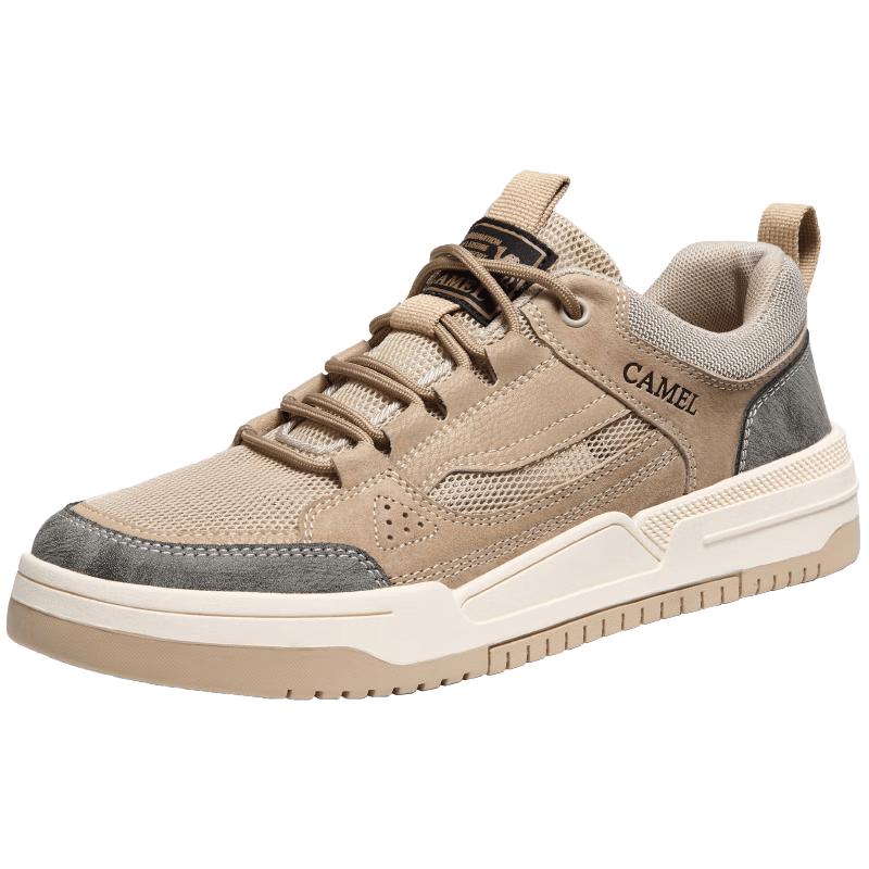 Camel Men's Retro Patchwork Skate Shoes