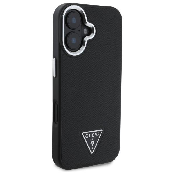 Guess Guhmp16Mpgtspsk Iphone 16 Plus     6.7 Czarny/Black Hardcase Grained Triangle Magsafe