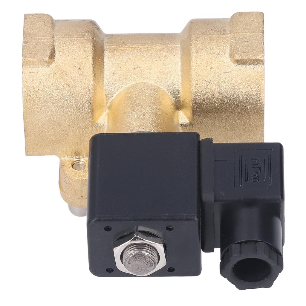 Brass Electric Solenoid Valve G3 4in NC 2 Position 2 Way Diaphragm High Pressure for Water Air