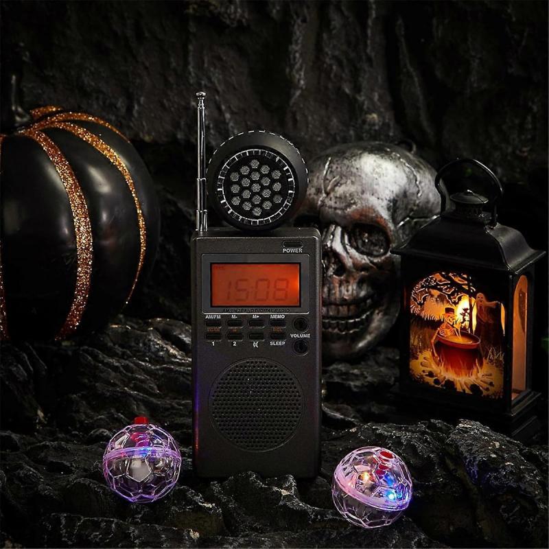 4Pcs Spirit Box Equipment Kit,with 2 LED Cat Ball 1 Spirit Box Speaker Paranormal Equipment Kit for Home Office Outdoor