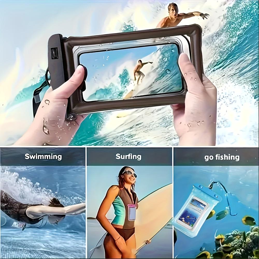 Waterproof 2 In 1 Waist Bag Phone Pouch Set Adjustable Clear Beach Bag Swimming Snorkeling Kayaking Water Parks Phones Valuable