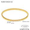 Ready to Ship18K Gold Plated Luxury Zircon Stainless Steel Anti Tarnish Jewelry Bead Fashion Bangle Bracelet for Women